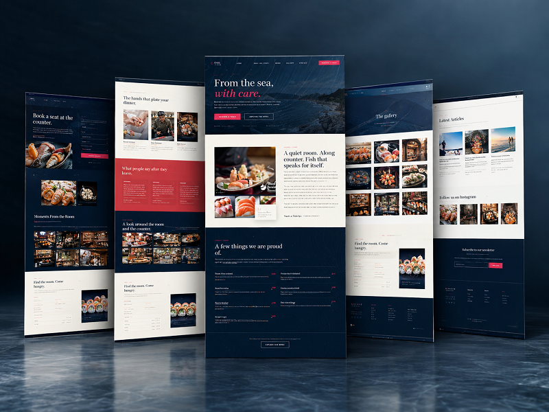 UMI — Japanese Restaurant · Sushi Bar website by LULI