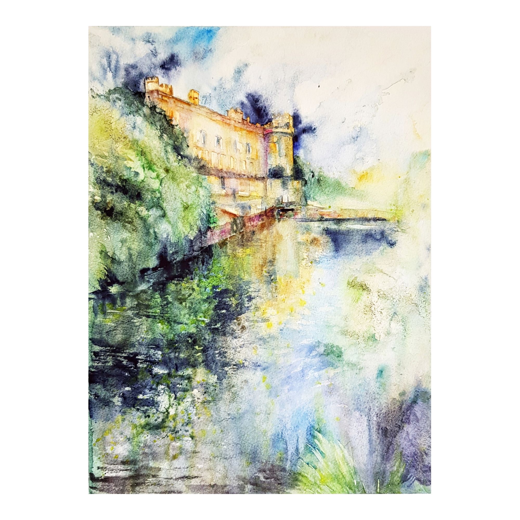 Castle by the lake