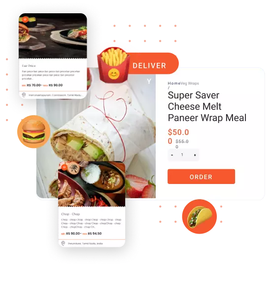 Customizable food delivery clone script