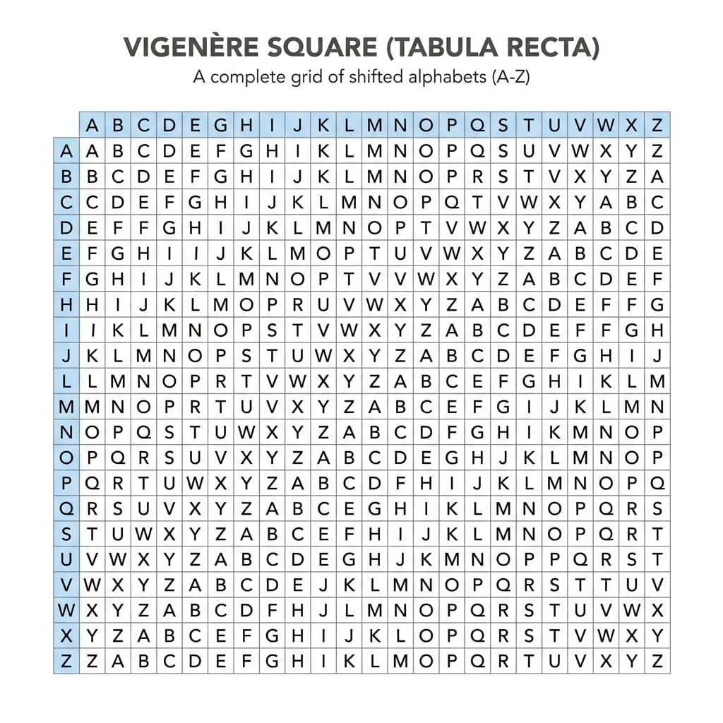 Vigenère square / tabula recta