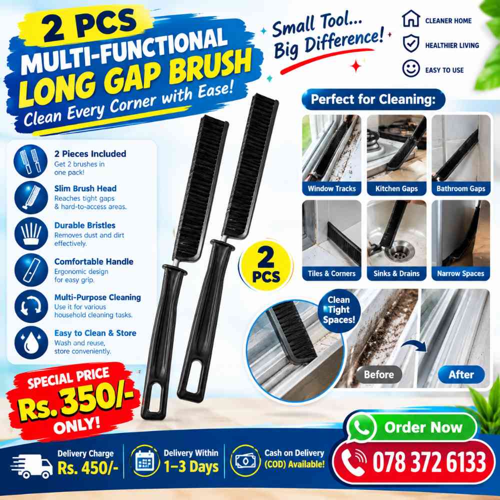 2 Pcs multi functional long gap brush