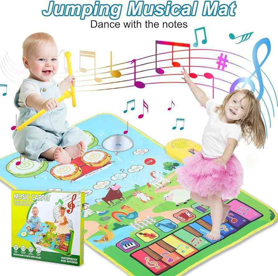 Music play for kids toddles mat piano keyboard