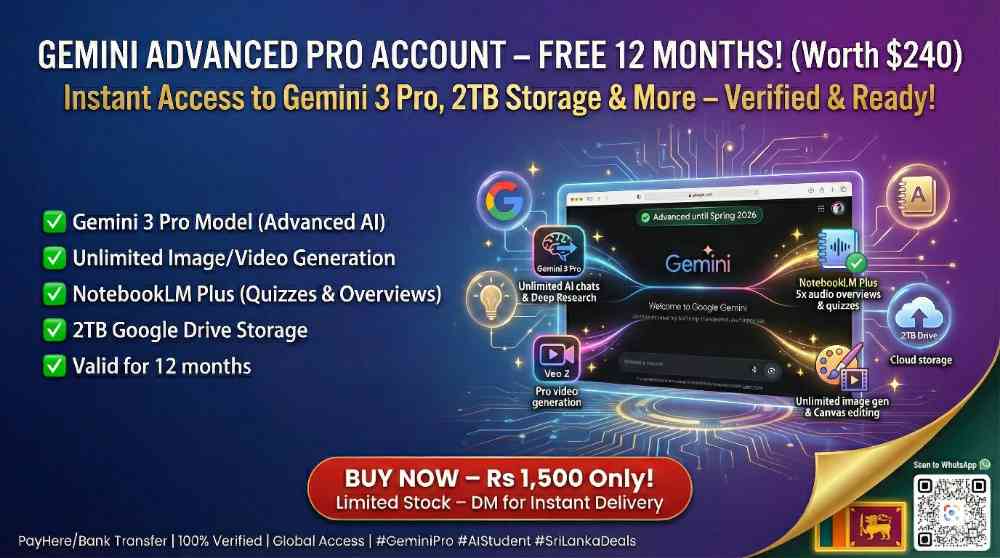 Gemini pro 1 Year