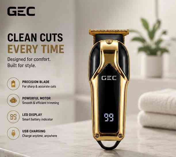 HY-6087 luxury gold cordless trimmer