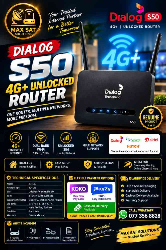 Dialog unlock S50 router