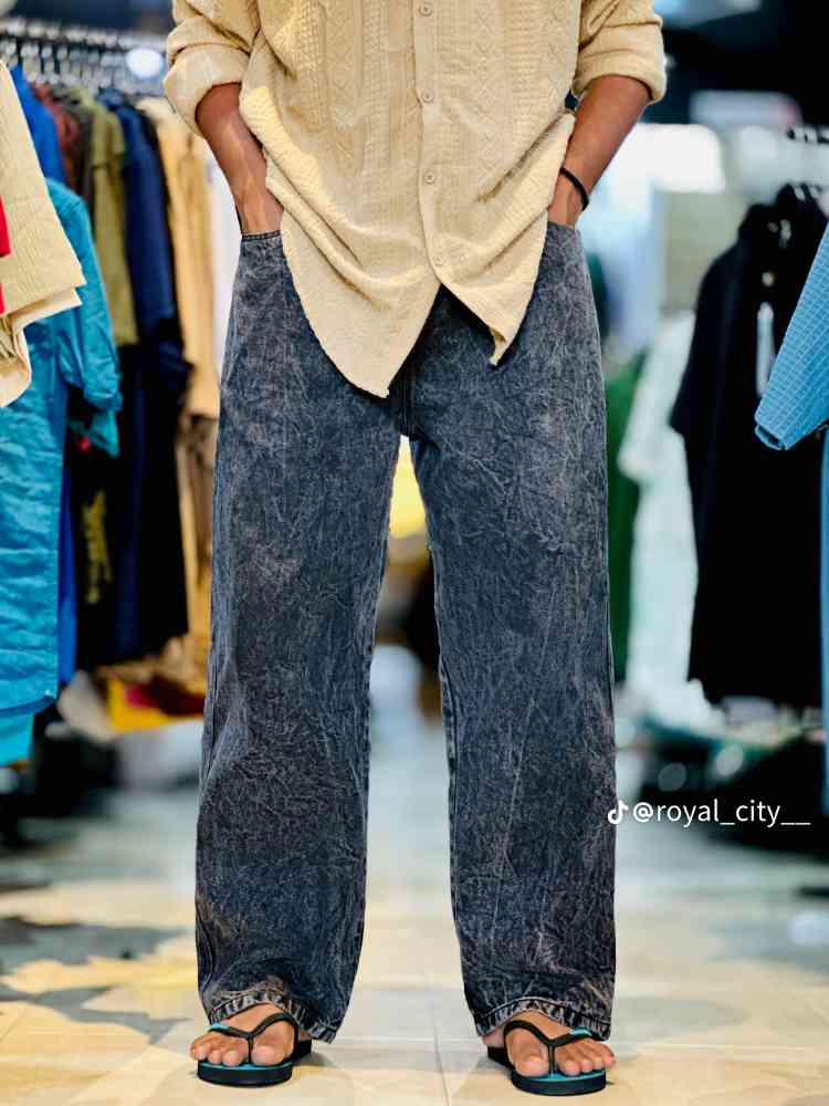 Acid wash denim