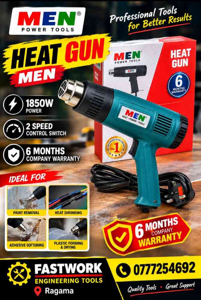 Men industrial heat gun