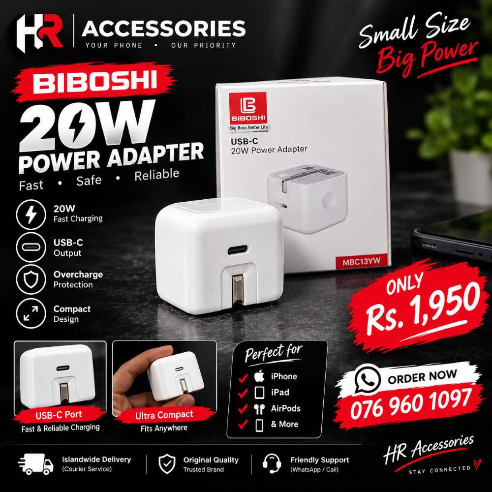 Biboshi 20w power adapter