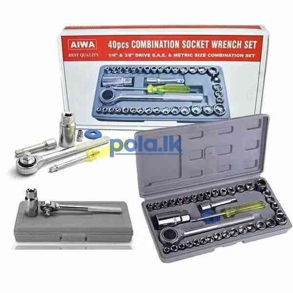 40 Pcs combination socket wrench set - photo 2