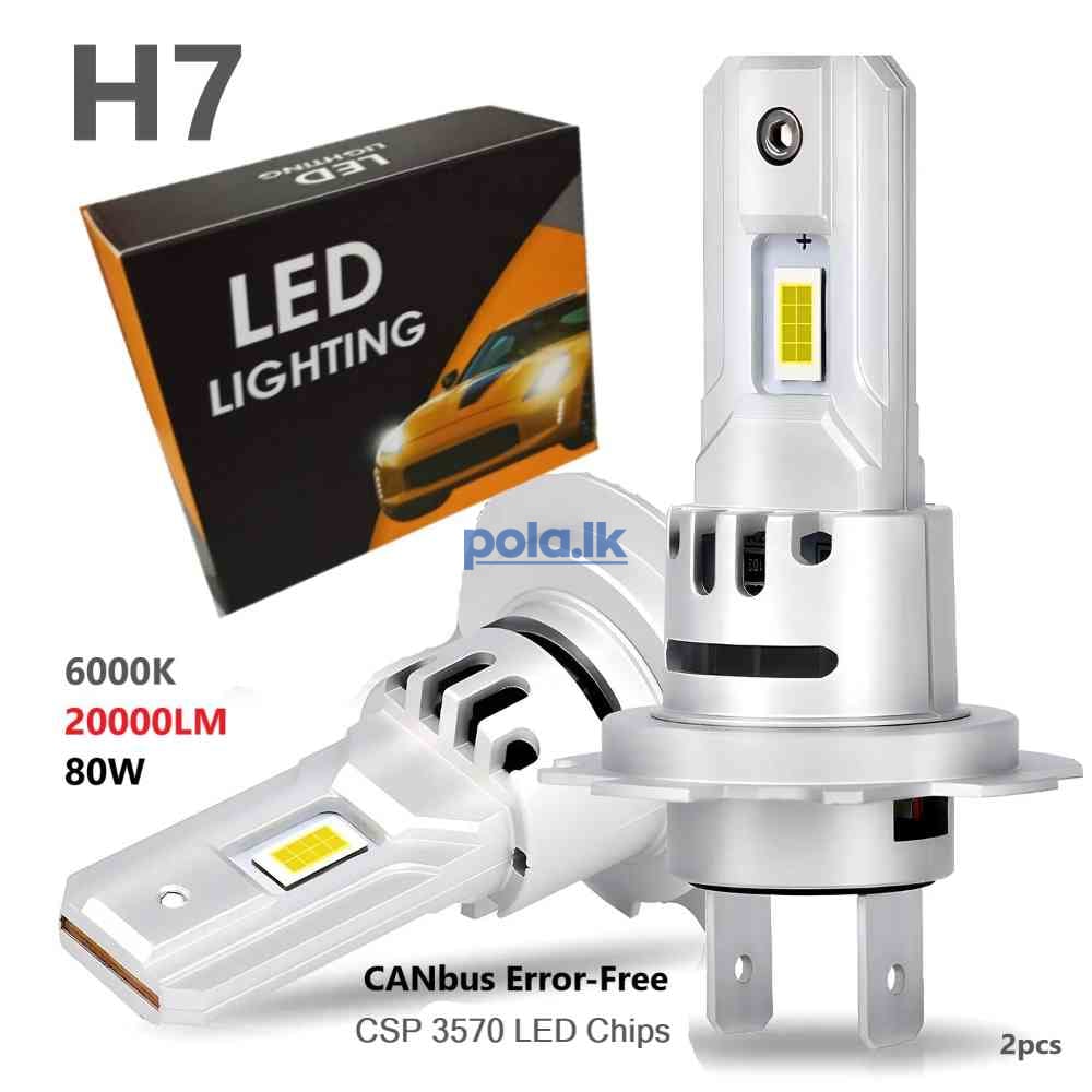 H7 LED Headlight bulb wireless canbus 20000LM 80W - photo 9