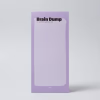 Tear-off desk notepad - Brain Dump thumbnail 1