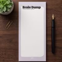 Tear-off desk notepad - Brain Dump thumbnail 3