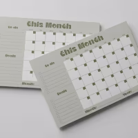 Customized Monthly Calander - Sage Color thumbnail 1