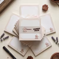 COMBO - Cute Cat | Cute Cat Memo Pad | Cute Top Tear Notepad | Memo Pad | Todo List | Grid Note | Square Notepads | Character Memo Sheets thumbnail 2