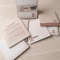COMBO - Cute Cat | Cute Cat Memo Pad | Cute Top Tear Notepad | Memo Pad | Todo List | Grid Note | Square Notepads | Character Memo Sheets thumbnail 3