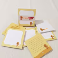 COMBO - Cute Duck | Cute Cat Memo Pad | Cute Top Tear Notepad | Memo Pad | Todo List | Grid Note | Square Notepads | Character Memo Sheets thumbnail 1