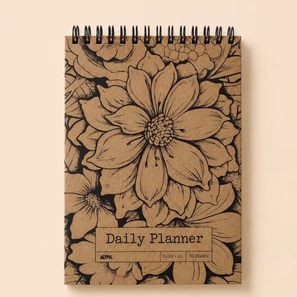 Color In Daily Planner — Alyph cute pastel stationery