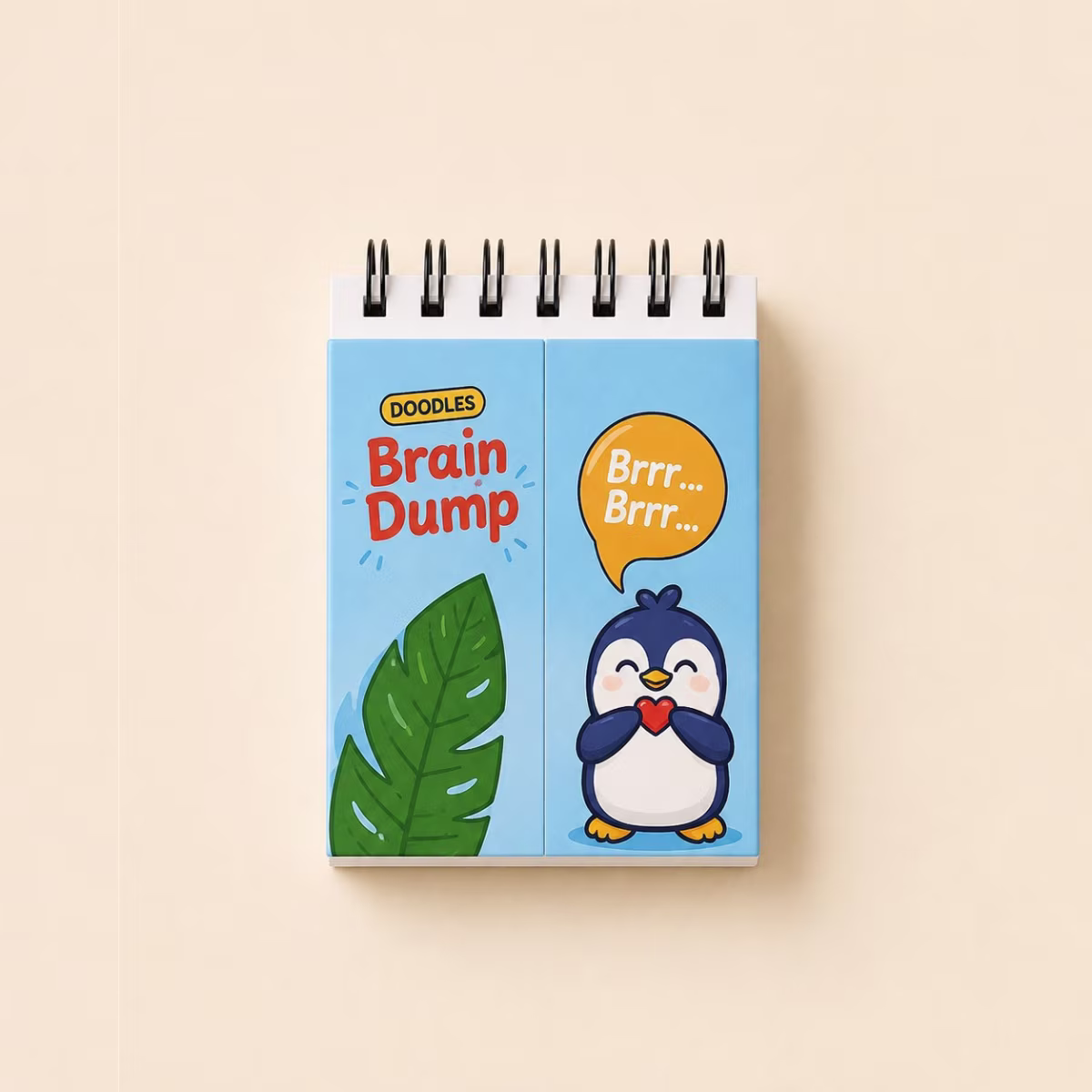 minimal flip books - Character Brain Dumb - Penguine — photo 1