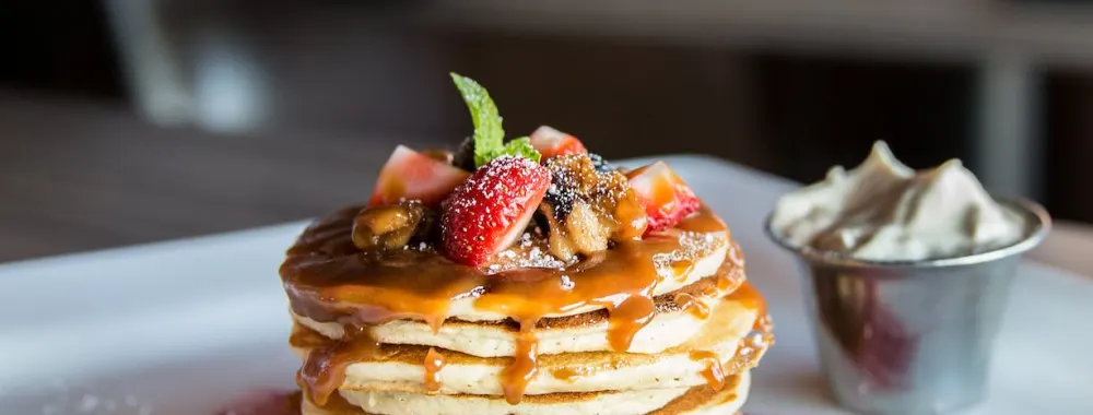 Russian pancakes with caviar
