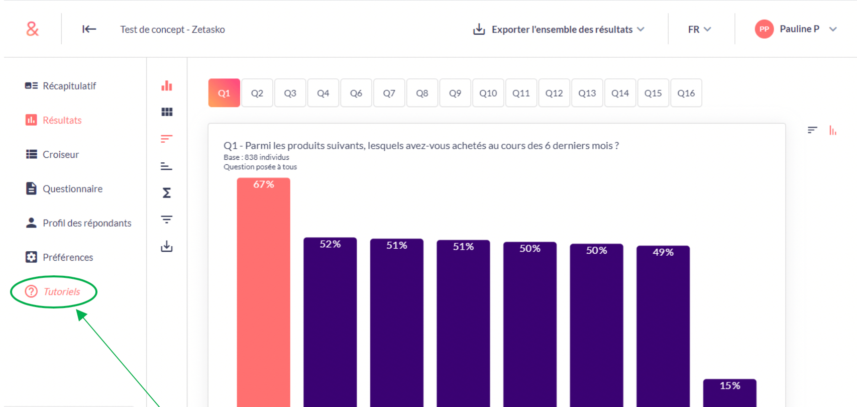 Accès poll&roll tutoriels