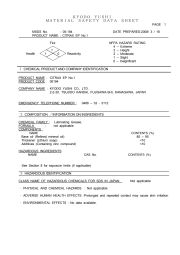 Material Safety Data Sheet