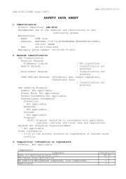 Material Safety Data Sheet