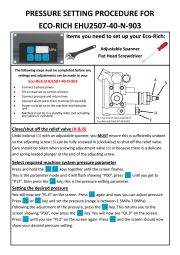 Setting Procedure