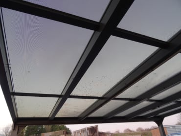 Entrance Solar Canopy with Transparent Solar Glass