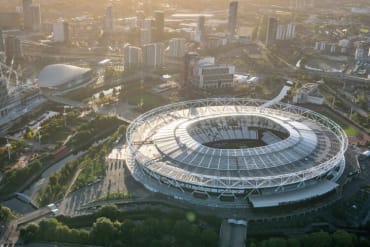 London Stadium Lightweight Solar Installation