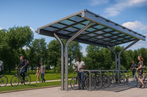 solar pv bike canopy