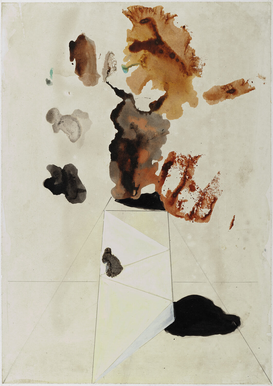 elastische Eigenschaften fester Körper, 2012, 29,7 x 21 cm, indian ink and pencil on paper