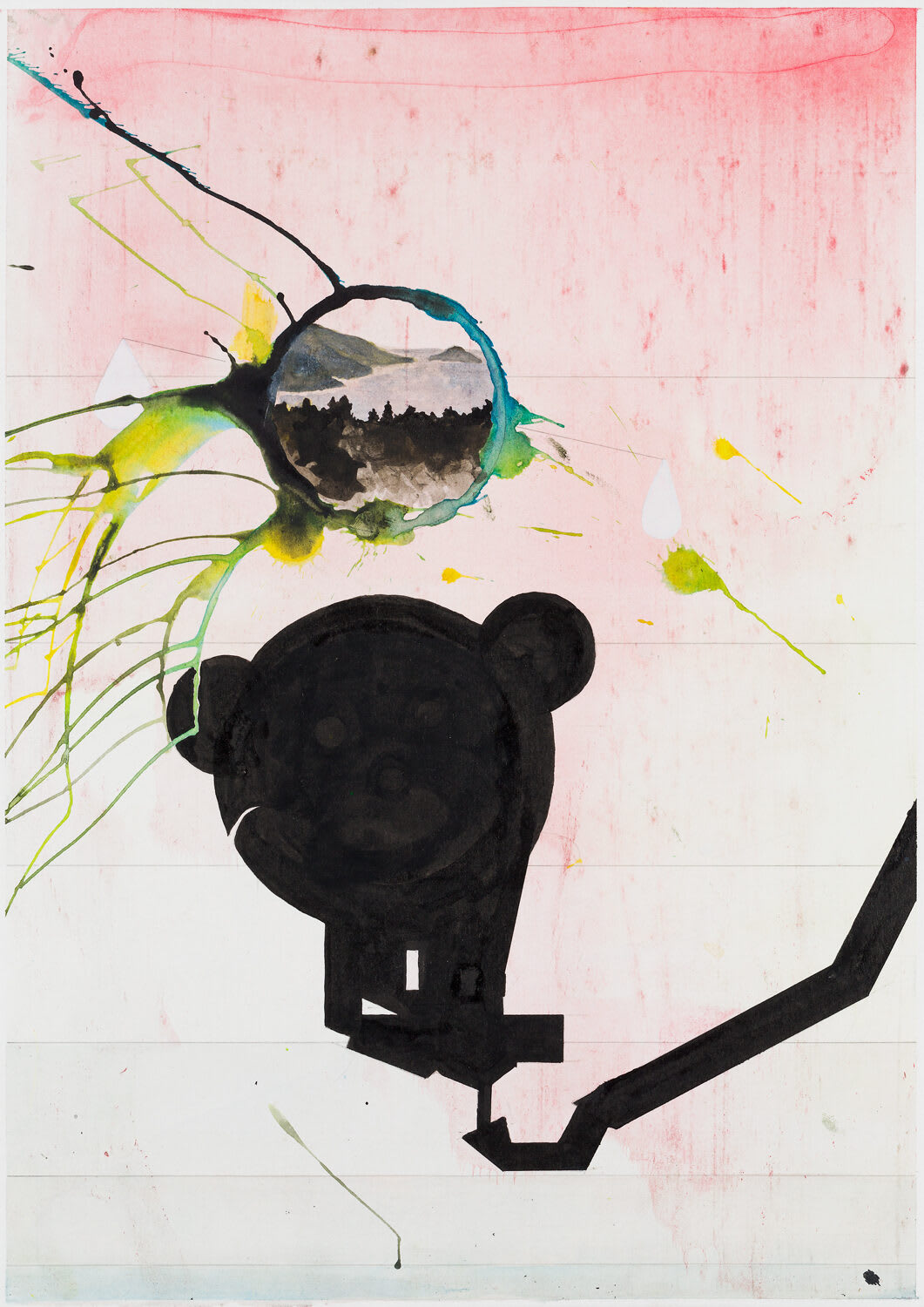 Transition O, 2016, 29,7 x 21 cm, indian ink and pencil on paper