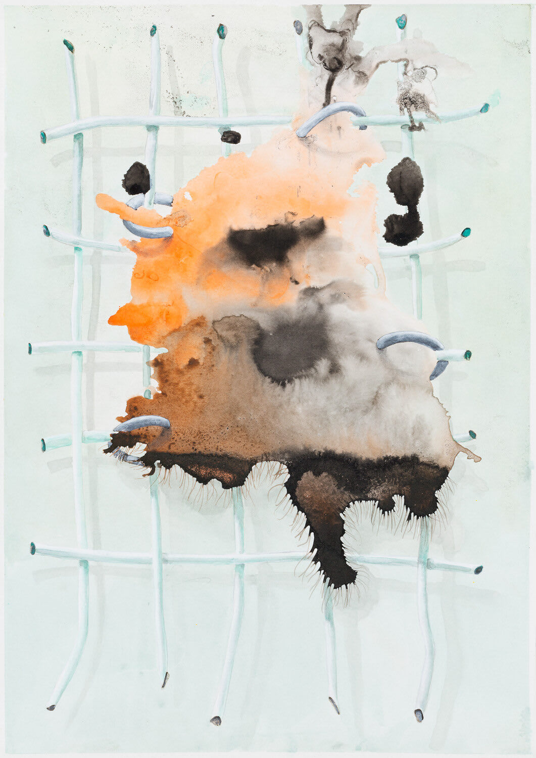 Ausordnen, 29,7 x 21 cm, indian ink and pencil on paper