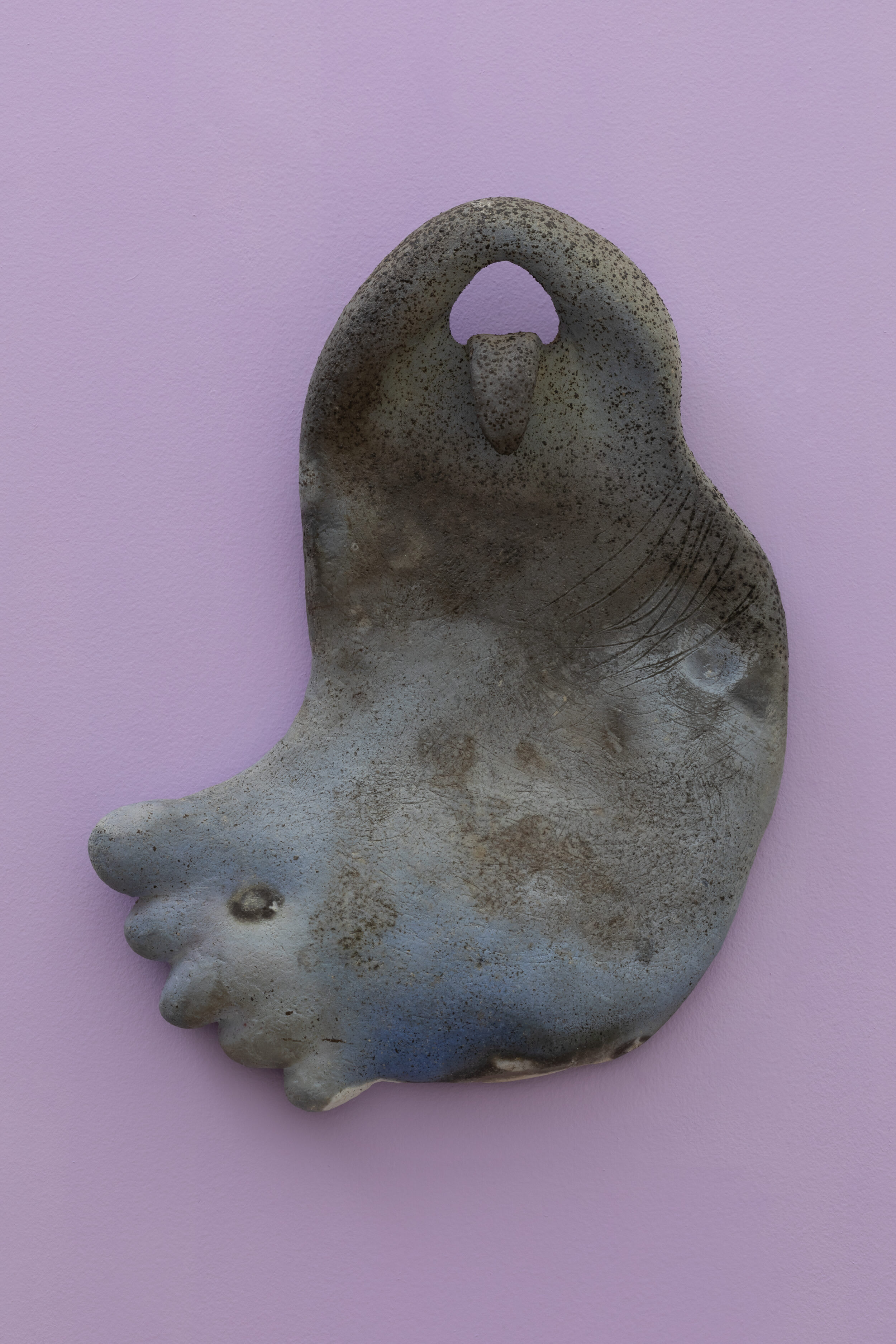 Aeon Zd5, 2020 45 x 36 x 7 cm, ceramic, natural fly-ash glaze