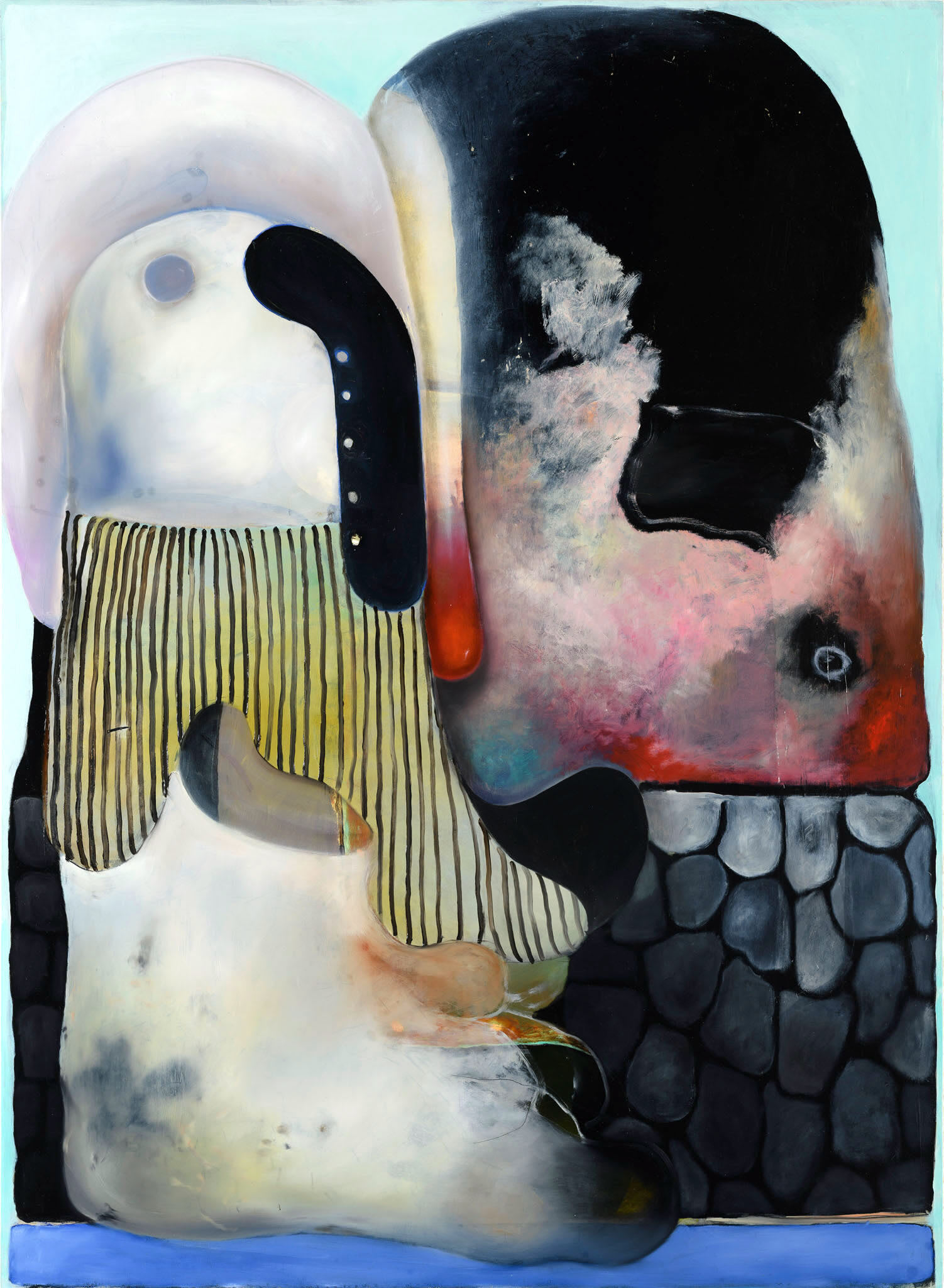 Kontaktmetamorphose, 2023, 58 x 46 cm,  oil and varnish on board