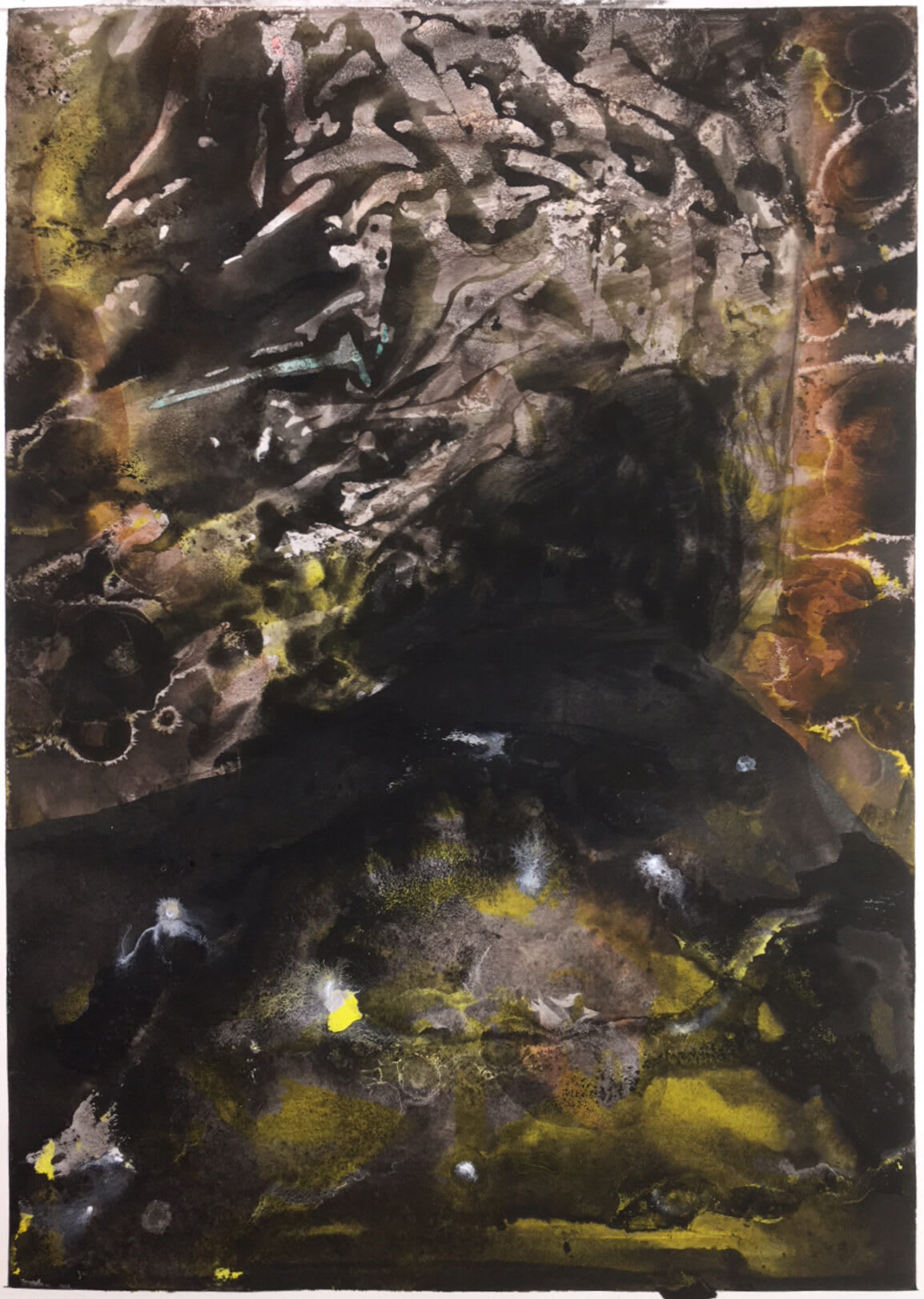 Umherum, 2019, 29,7 x 21cm, indian ink on paper