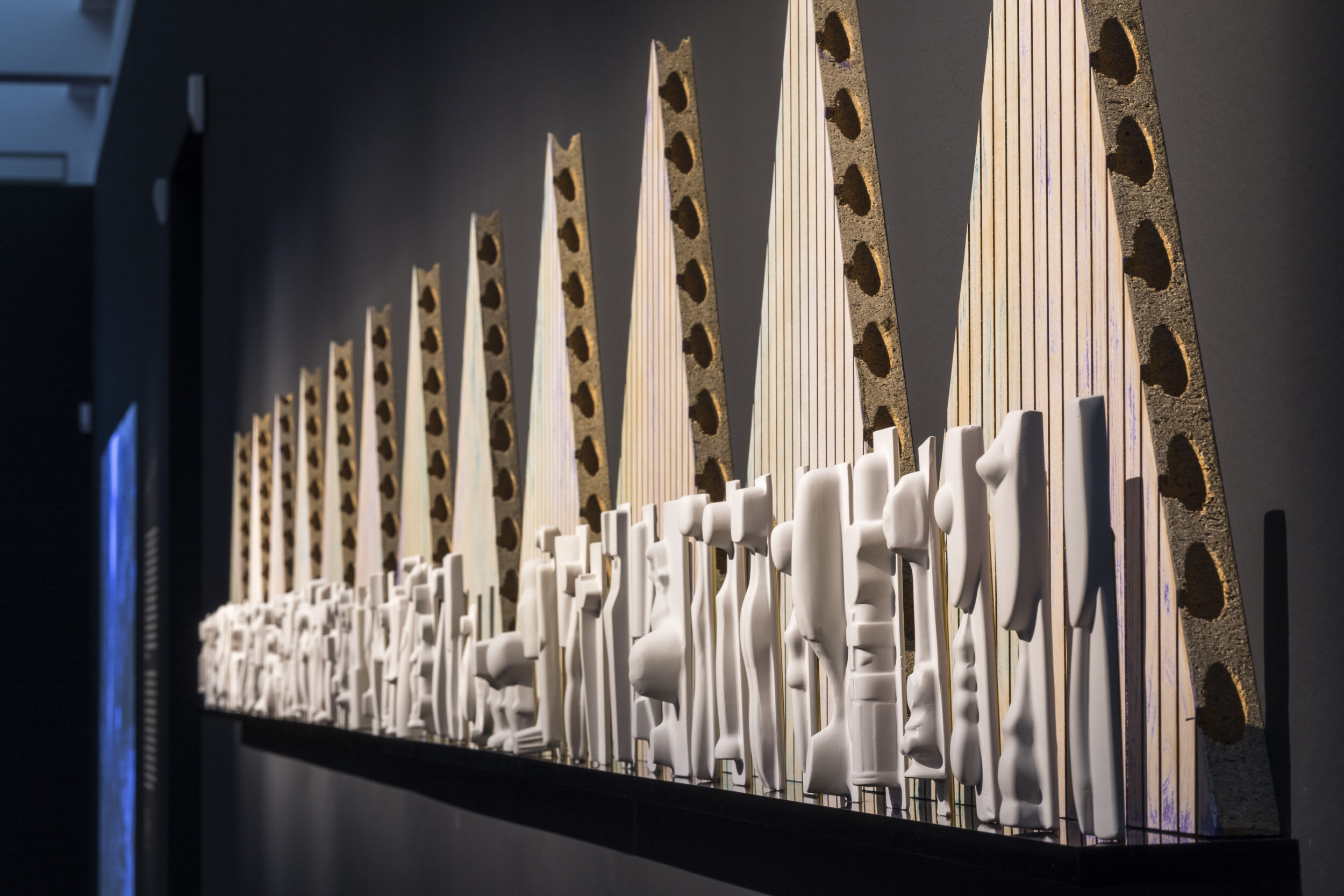 Installation View, Detail, Idols, 2017