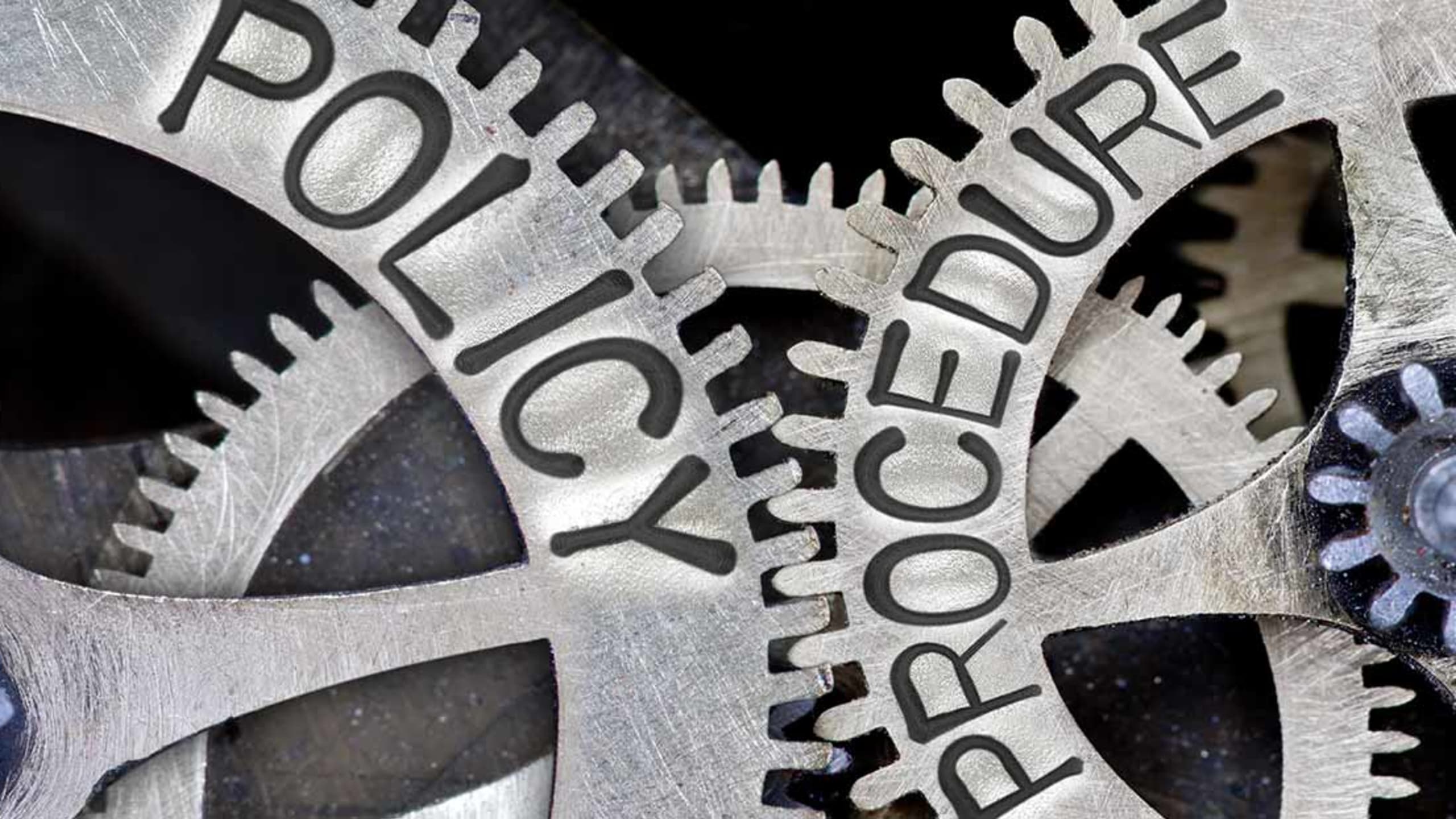 gears labeled Policy and Procedure