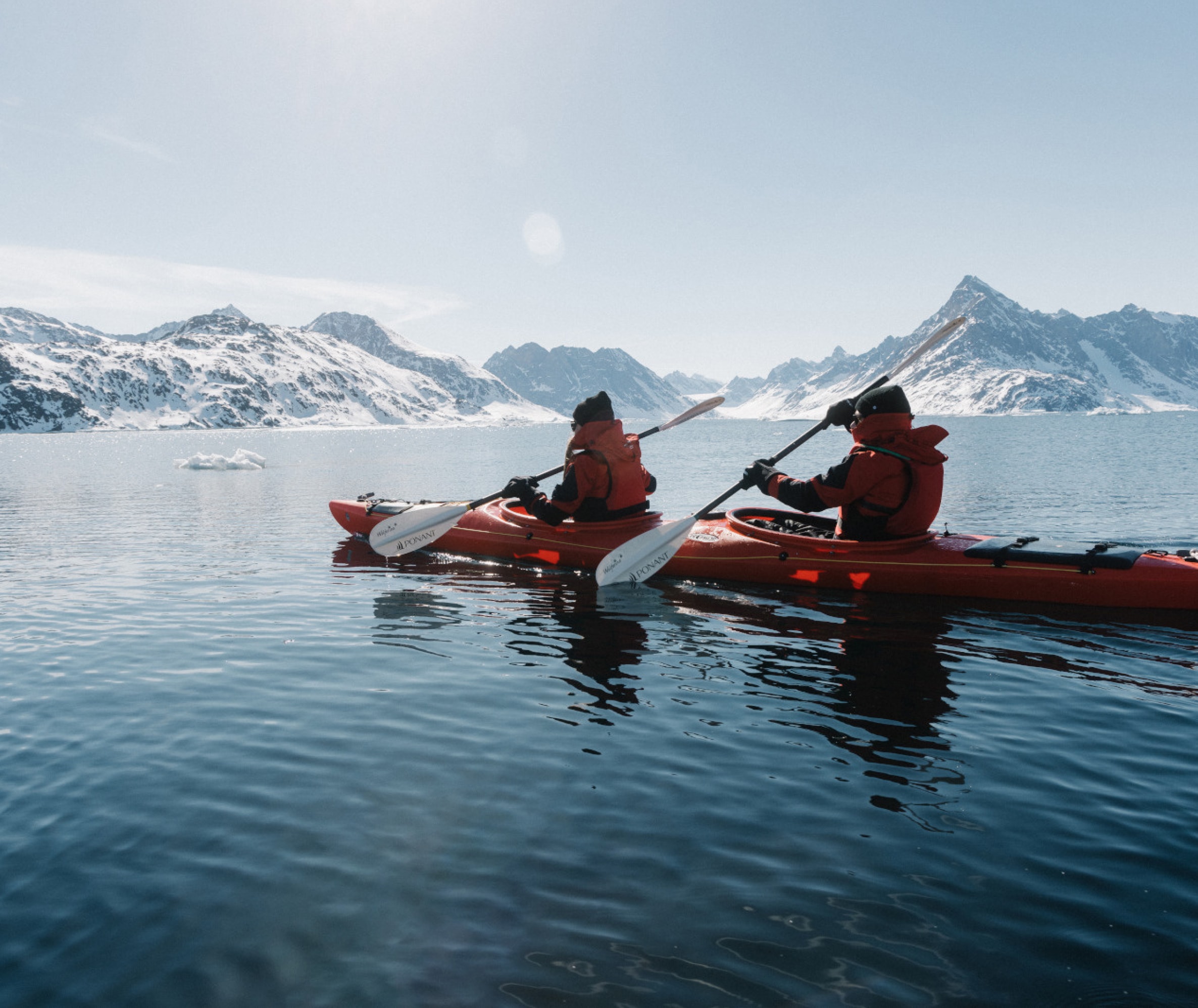 On the water