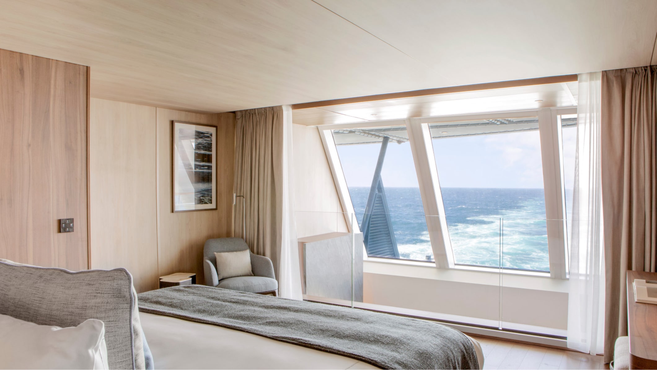 Staterooms and suites with a view