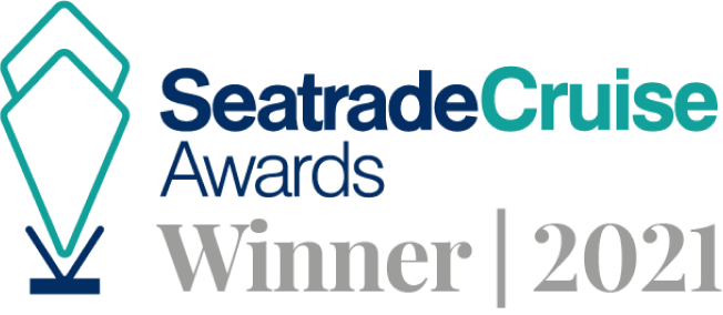 Auszeichnung als „Expeditionsschiff des Jahres“ verliehen an die <i>Le Commandant Charcot</i> 2021 im Rahmen der <i>Seatrade Cruise Awards</i>