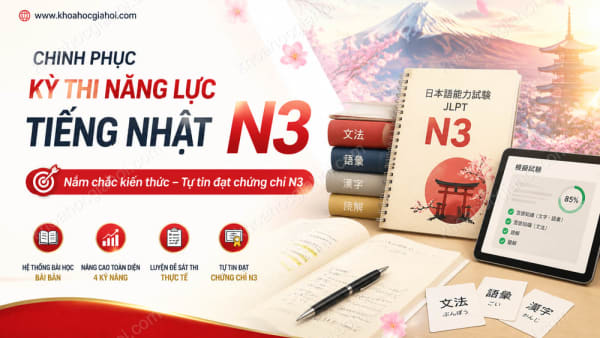 Khóa Học Chinh Phục Kỳ Thi Năng Lực Tiếng Nhật N3