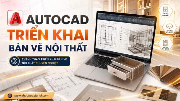 Khóa Học Autocad Triển Khai Bản Vẽ Nội Thất