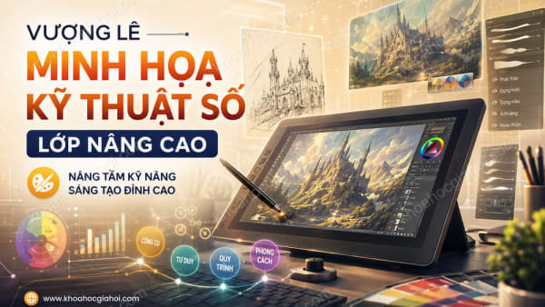 Khóa Học Vượng Lê Minh Họa Kỹ Thuật Số – Lớp Nâng Cao