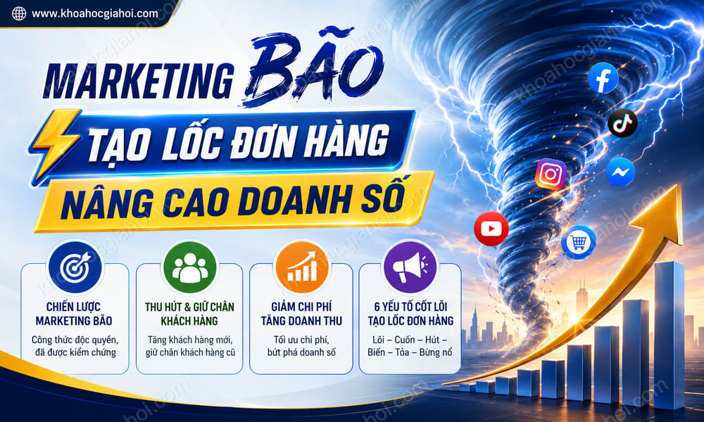 Khóa Học Marketing Bão - Tạo Lốc Đơn Hàng, Nâng Cao Doanh Số