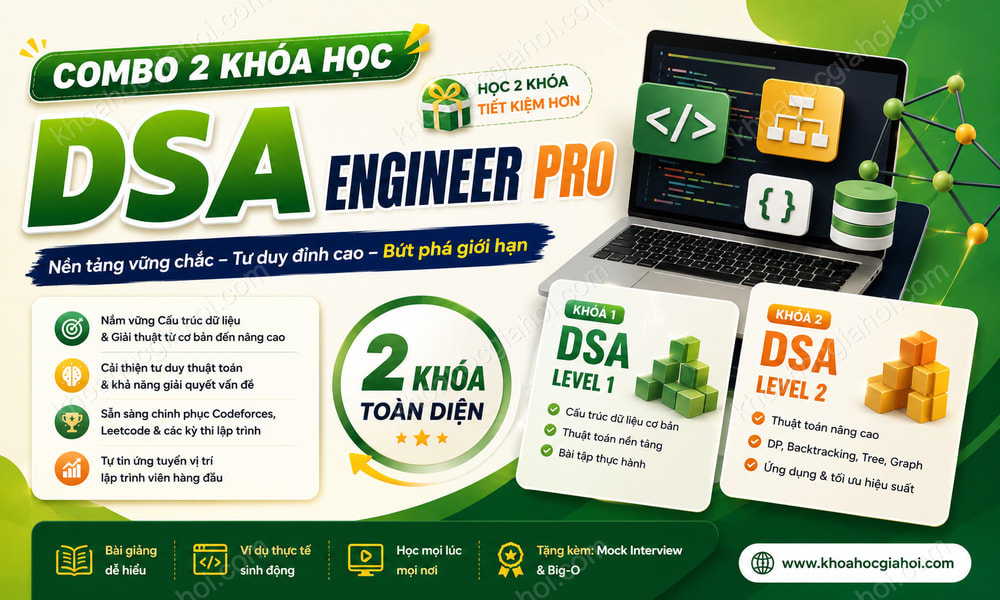 Combo 2 Khóa Học DSA Engineer Pro