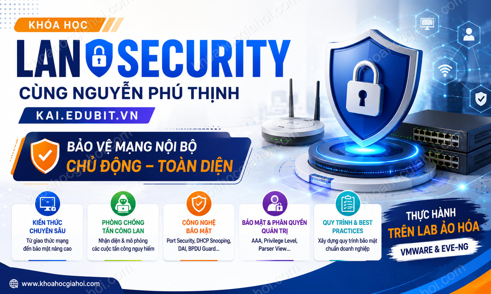 Khóa Học Lan Security Cùng Nguyễn Phú Thịnh - Kai.edubit.vn