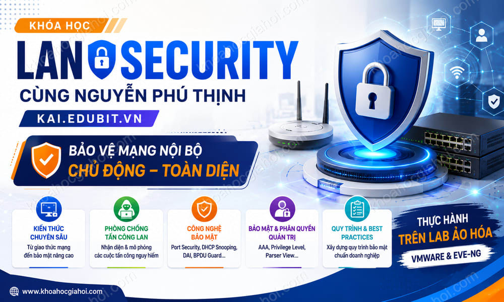 Khóa Học Lan Security Cùng Nguyễn Phú Thịnh - Kai.edubit.vn