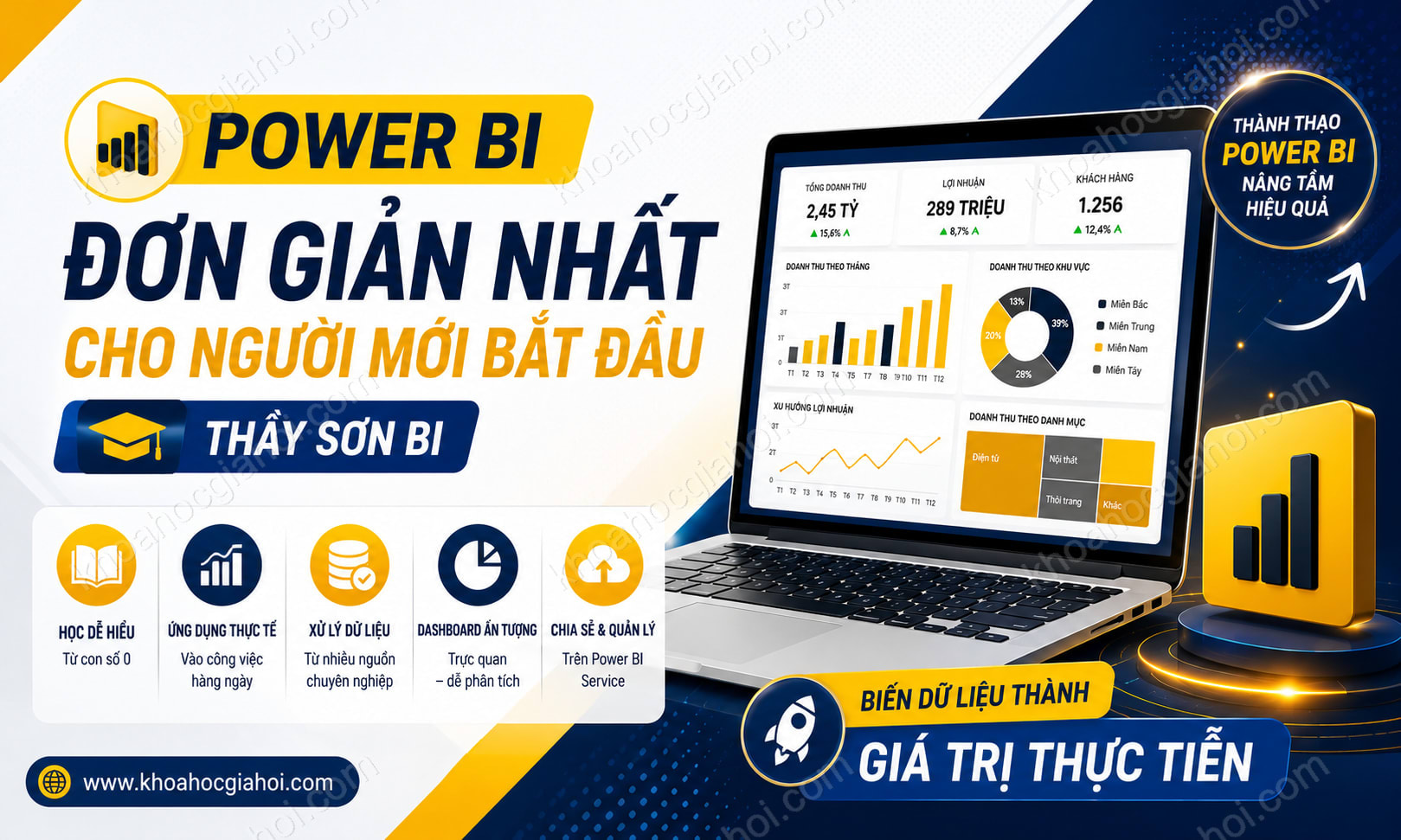 Khóa Học Power BI - Đơn Giản Nhất Cho Người Mới Bắt Đầu - Thầy Sơn Bi