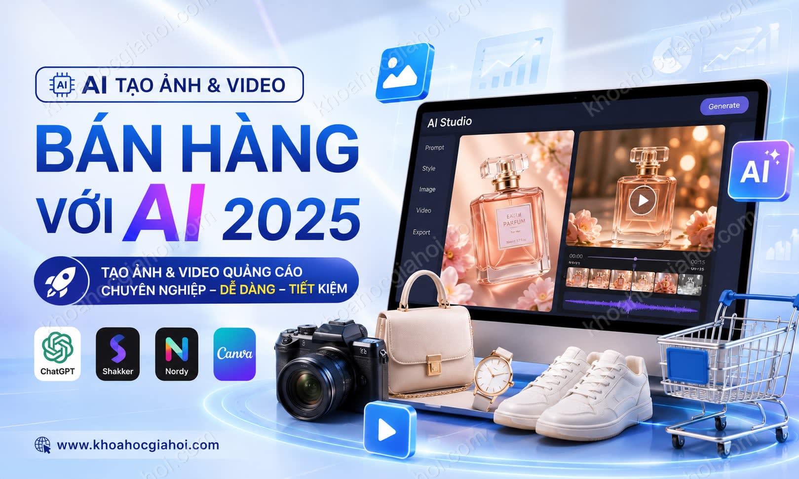 Khóa Học Cách Tạo Ảnh & Video Bán Hàng Với AI 2025